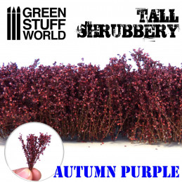 Tall Shrubbery - Autumn Purple | Scenery and Resin