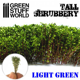Tall Shrubbery - Light Green | Scenery and Resin