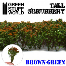 Tall Shrubbery - Brown Green | Scenery and Resin