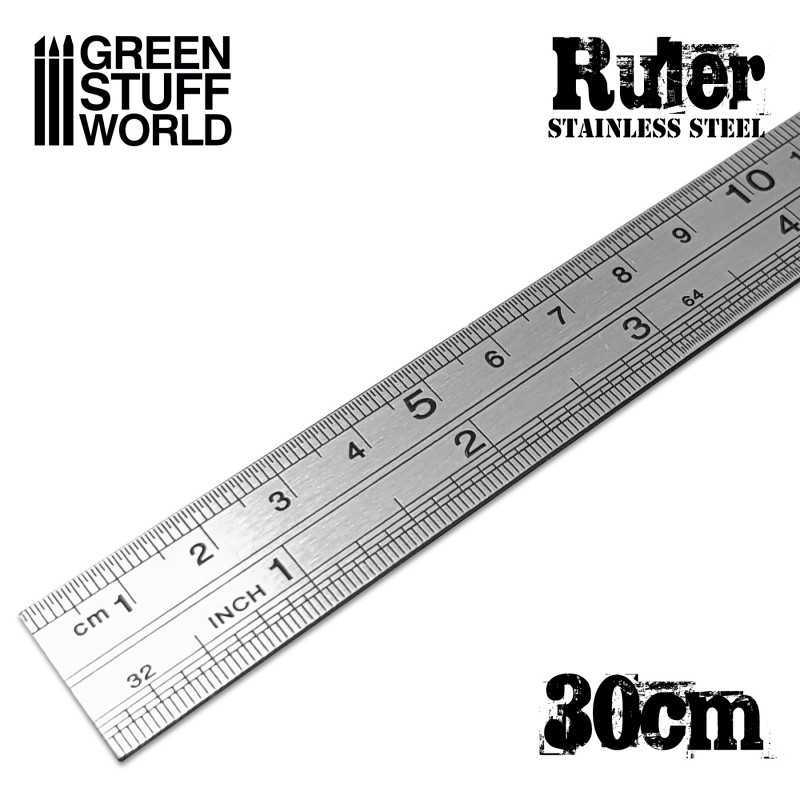 ▷ Jetzt Edelstahl-Metall-Lineal 30cm | - Green Stuff World