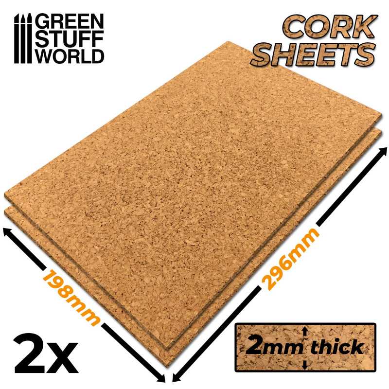▷ Cork Sheet in 2mm x2 | - GSW