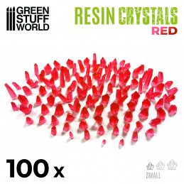 RED Resin Crystals - Small | Transparent resin bits