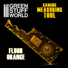 Gaming-Messwerkzeug - Fluor Orange 8 Zoll | Marker und Spiel Lineale