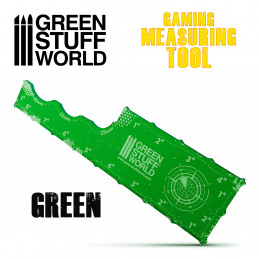 Gaming Measuring Tool - Green 8 inches | Markers and gaming rulers