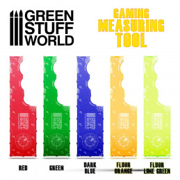 Gaming Measuring Tool - Green 8 inches | Markers and gaming rulers