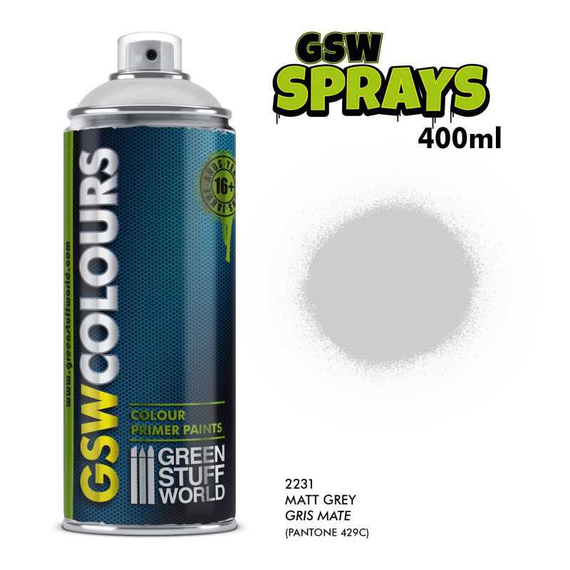 ▷ Bomboletta Spray - GRIGIO Opaco 400ml | - GSW