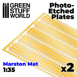 Messing-Tiefdruckbleche - Sandblech MARSTON MATS 1/35 | Photogeätzte Sandbleche