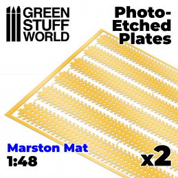 Messing-Tiefdruckbleche - Sandblech MARSTON MATS 1/48 | Photogeätzte Sandbleche