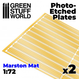 Messing-Tiefdruckbleche - Sandblech MARSTON MATS 1/72 | Photogeätzte Sandbleche