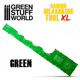 Mesureur Gaming - Vert 12 pouces | Marqueurs et règles du jeu