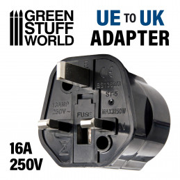 UE-UK plug adapter BLACK | Adapter Plug