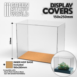 Acrylic Display Case 150x250mm | Miniature Display Cases