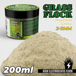 Cesped Electrostatico 2-3mm - HAYFIELD GRASS - 200ml Cesped 2-3 mm