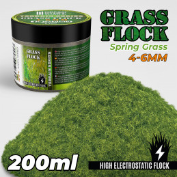 Cesped Electrostatico 4-6mm - SPRING GRASS - 200ml Cesped 4-6 mm