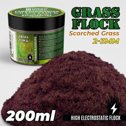 Cesped Electrostatico 2-3mm - SCORCHED BROWN - 200ml Cesped 2-3 mm