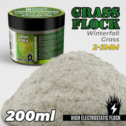 Static Grass Flock 2-3mm - WINTERFALL GRASS - 200 ml | 2-3mm static grass