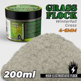 Static Grass Flock 4-6mm - WINTERFALL GRASS - 200 ml | 4-6 mm static grass