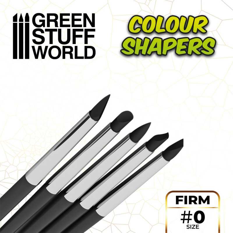 ▷ Colour Shapers Brushes SIZE 0 - BLACK FIRM