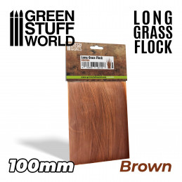 Long Grass Flock 100mm - Brown | Long Grass Flock