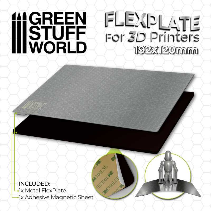 ▷ Plaques flexibles pour imprimantes 3D - 192x120mm | - GSW
