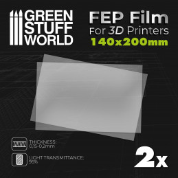 FEP film 200x140mm (pack x2) | FEP Folie 3d Drucker