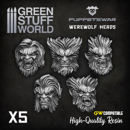 Werewolf heads | Resin items
