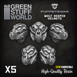 Wolf Reaper Helmets | Resin items