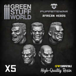 African heads | Resin items