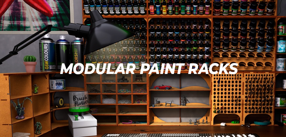 Modular Paint Rack Hobby Organizer 