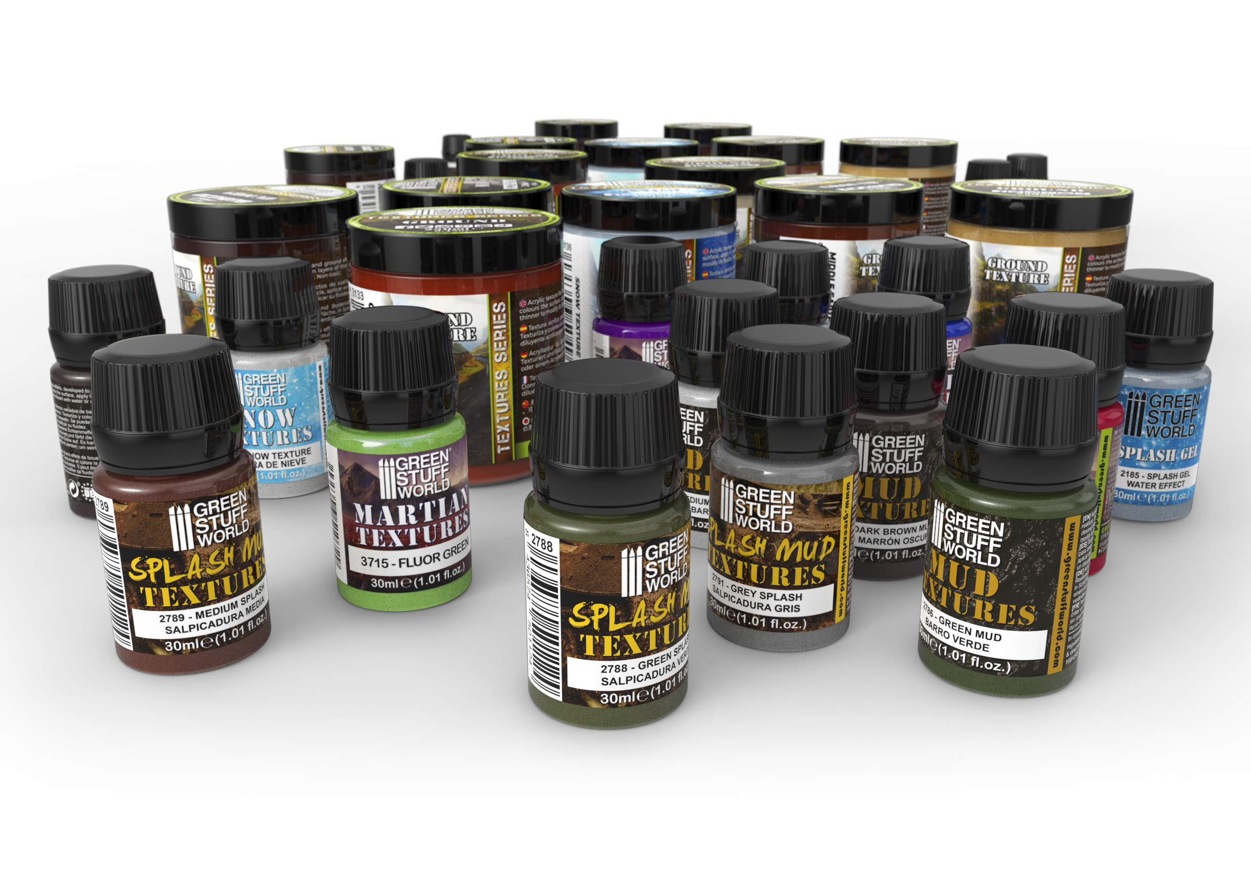 Textured paints for miniatures