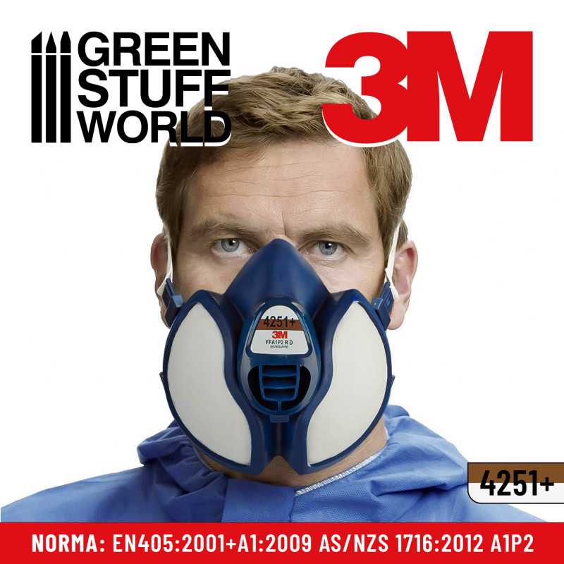 Maschera pieno facciale 3M | Maschera verniciatura 3m - GSW