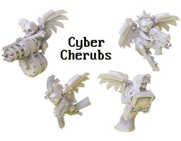 Cyber Cherubini compatibile con Warhammer 40k