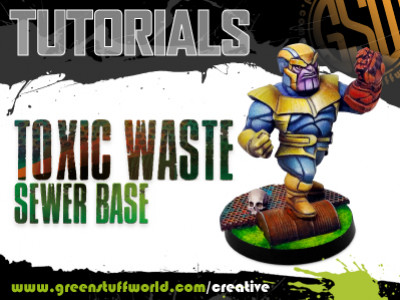 How to paint and decorate a toxic waste base?